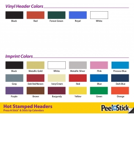 Horizontal 3-Mo. View Press-n-Stick™ XL Calendar