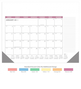 • Display-A-Month 12-Sheet Desk Pad (Memo) Calendar