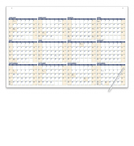 Year-In-View® Write-On/Wipe-Off Daily Memo Calendar (36x24)