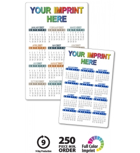 Wallet Calendars (12-Months/Side) | ValueCalendars.com