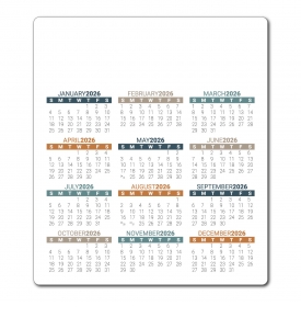 Custom Calendar Magnet, 3.5 x 4 (Laminated)