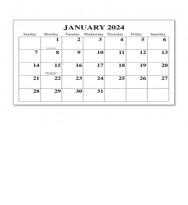 Three Month View / Six Sheet Custom Photo Calendar, Wire-O Bound (13x27)