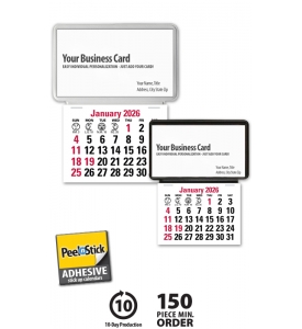 14-Month Press-n-Stick™ Calendar; Business Card Holder (BLANK)