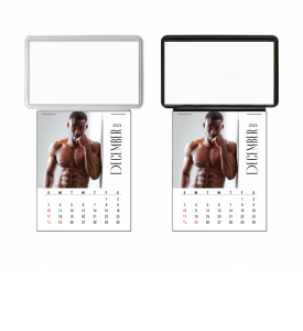 Vitronic Male Call Press-n-Stick™ Calendar; Business Card Holder (BLANK)