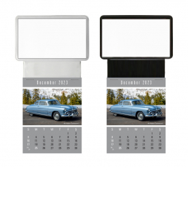 Vitronic Cruisin&#039; Cars Press-n-Stick™ Calendar; Business Card Holder (Imprinted)