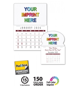 Contemporary Press-n-Stick™ Calendar, Full Color