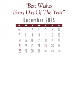 Contemporary Press-n-Stick™ Calendar, Full Color