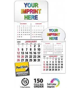 Vitronic 3-Mo. View Press-n-Stick™ Calendar, Full Color