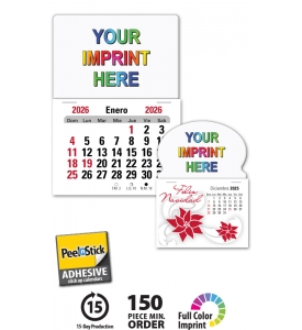 Spanish Press-n-Stick™ Calendar, Full Color