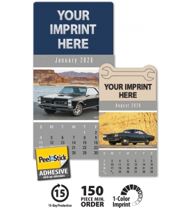 Cruisin&#039; Cars Press-n-Stick™ Calendar