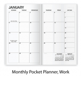 SEAM Coarse Monthly Pocket Planner