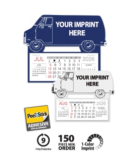 Warwick Easy Stick™ Calendar, Van (Truck)