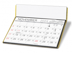The Charter Desk Calendar (Black/Gold)