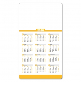 Spark Custom Laminated Card Calendar, 4 x 7