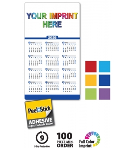 Spark Custom Repositionable Sticky Back Card Calendar, 4 x 7