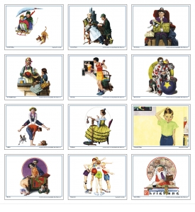 Norman Rockwell Executive Spiral Calendar