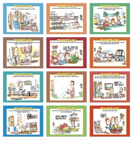 2026 Murphy s Law Promotional Wall Calendar 10 7/8 x 18 Staple