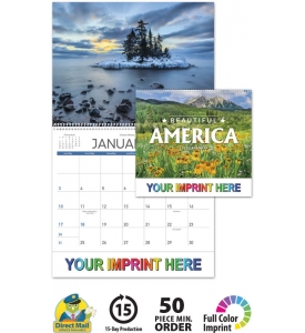 2025 Beautiful America Calendar (1706) | 11" X 19" Imprinted Spiral ...