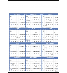 Full Year View Calendar - 27 x 38 (Accent)