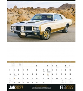 Muscle Cars II Calendar | ValueCalendars.com