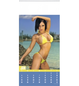 2021 Swimsuit Calendar | 9" x 19" Imprinted Spiral Bound; Non-Appt