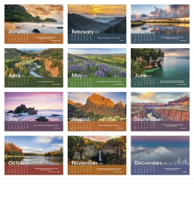 Scenic Moments Large Desk Calendar
