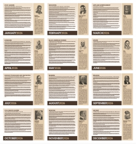 African-American Heritage Calendar: Family | ValueCalendars.com