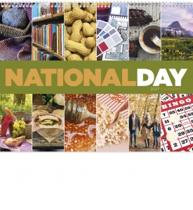 2026 National Day (Spiral) Calendar | 11" X 19" Imprinted National ...