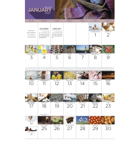 2026 National Day (Spiral) Calendar | 11" X 19" Imprinted National ...