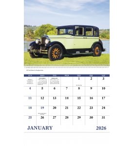 Antique Autos Spiral Calendar