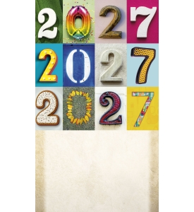 Triumph Colorful Impressions Pocket Planner (3.5x6, Stapled)