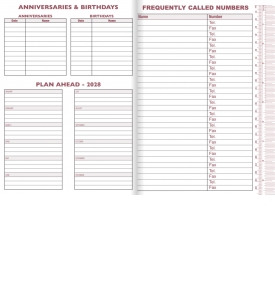 Basic Cardstock Pocket Planner – XL (7×10) Monthly