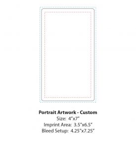 Custom Repositionable Sticky Back Card Calendar, 4 x 7