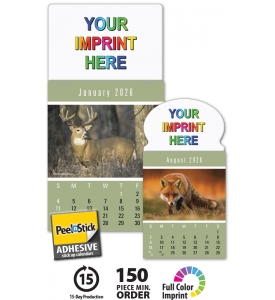 Sportsmen Press-n-Stick™ Calendar, Full Color