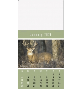 Sportsmen Press-n-Stick™ Calendar, Full Color