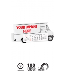 The Working Wheels Desk Calendar - Box Van