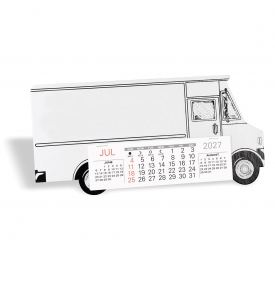 The Working Wheels Desk Calendar - Box Van