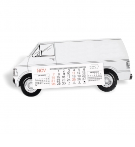 The Working Wheels Desk Calendar - Long Van
