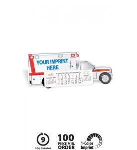 The Working Wheels Desk Calendar - Emergency Squad Ambulance
