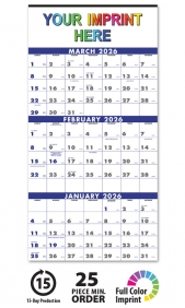 3 month view calendars