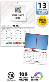 Gift Set The Obama Family 2022-13 Month Calendar & Obama Family Wallet 