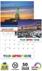 2027 New York Promotional Wall Calendar | 10-7/8