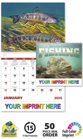 2020 Fisherman's Guide Calendar | 10-7/8" x 18" Staple Bound; Drop Ad