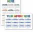Custom Laminated Card Calendar, 4 x 7