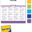 Spark Custom Repositionable Sticky Back Card Calendar, 8.5 x 11