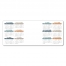 Custom Laminated Card Calendar, 3.5 x 8.5