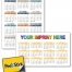 Custom Repositionable Sticky Back Card Calendar, 5.25 x 8.5
