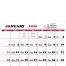 Contractor&#039;s Apron Calendar, 19 x 27.5