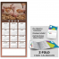 Pink Piglets Z-Fold Greeting Card Calendar