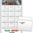 School Tools Z-Fold Greeting Card Calendar